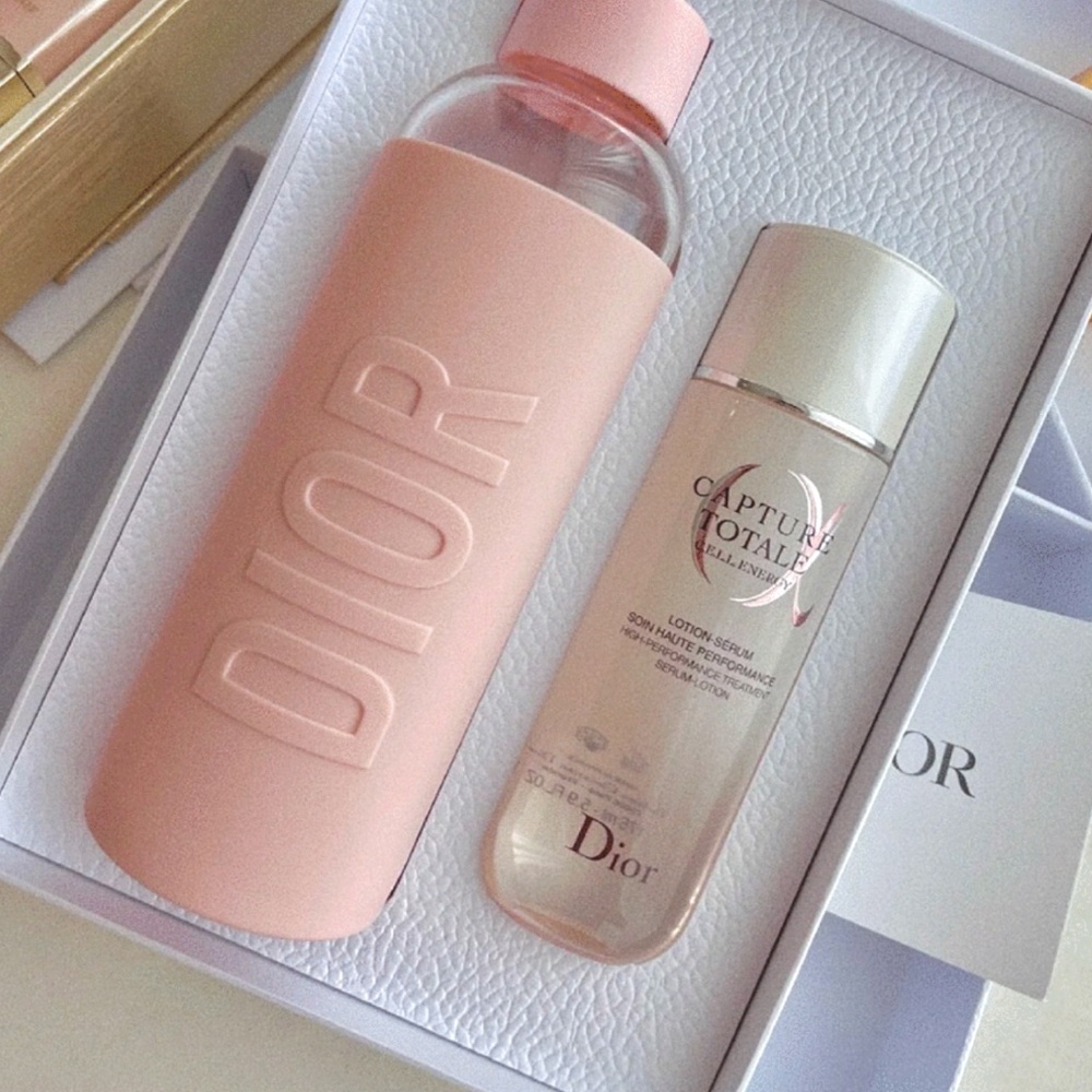 Brand New Christian Dior Pink Water Bottle Only - *Serum Is Not Included*